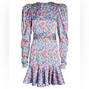 ROTATE BIRGER CHRISTENSEN SHELLY PUFF SLEEVE MINI DRESS, size 2, NWT